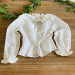 Anthropologie  Divine Heritage Ruched Ruffle Blouse Size Small NWT $295 Photo 6