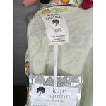 Kate Quinn floral snake retro flutter tunic top Women's size XXL Green Photo 4