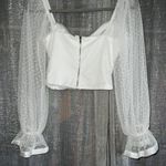 Long Sleeve Flowy Top White Photo 1