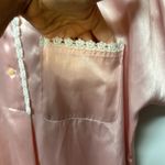 Talbots intimates vintage silk sleep dress nightgown pink size M-L front pocket Photo 3