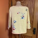 Vtg Y2K Easter Bunny Cardigan Yellow Size L Photo 9