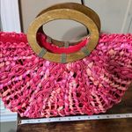 Coldwater Creek  Pink and Tan Woven Tote Photo 5