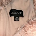 XScape 3D Floral Lace Maxi Dress Peach Formal Gown Size 14 Elegant Statement Photo 3