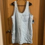 Universal Threads Universal Thread Women’s Denim Light Wash Tank Mini Dress with Pockets NEW Photo 1