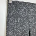 Lululemon black animal print leggings knee length below the knee size 12 Photo 1