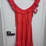 ASOS  Red polka dot Ruffle Mini Dress Photo 1
