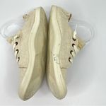 Tommy Bahama cream lace up canvas embroidered low top sneakers shoes 9.5 Photo 1