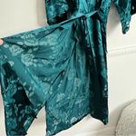 Victoria's Secret  ARCHIVES The Robe long green size medium large sheer silky Photo 4