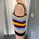 Wishlist  Crochet‎ Knit Striped Square Neck Tank Top Festival Boho Beach Photo 3