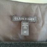 Eileen Fisher  Black Sheer Silk Glimmer Ballet Neck Tank Size Small Photo 6