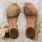 Joie  Jolee Flat Sandal US 6 Crochet Ankle Tie Tassel Boho Spring Summer Vacation Photo 11