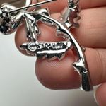 Sarah Coventry Aurora Borealis Rhinestone Flower Brooch Pin Silver Tone AB Photo 7