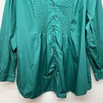 Woman Within  Womens Top 1X Babydoll Cotton Comfort Relaxed Party Workwear Chic Photo 3