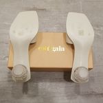 Cult Gaia ππ Tao Pearl Sandal ~ Off White Leather Mules Square Toe EU 41 NWT Photo 15
