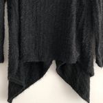 Xhilaration New Eyelash Knit Open Front Cardigan Fuzzy Soft Sweater Black Photo 10