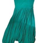 EXPRESS  Teal Strapless dress, asymmetrical hemline size small. 

Super cute an Photo 0