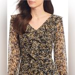 Ralph Lauren Lauren  Women's Floral Ruffled Georgette A-Line Dress Size 10 Photo 2