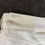 American Eagle NWOT AEO White Baggy Mom Short Size 10 100% Cotton Photo 7