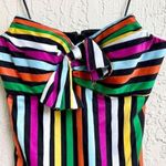 Caroline Constas strapless rainbow stripe multi maxi dress small Photo 3