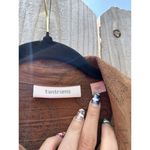 Tantrums Womens Size Large Brown Print Button Up Shirt Long Sleeve Square Button Photo 5