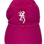 Browning  Women's Blaze Pink Cap - white embroidered Buckmark logo - One Size Photo 0