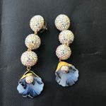 Lele Sadoughi - New  crystal linear earrings Photo 1