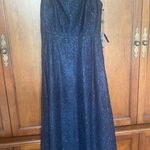 Adrianna Papell  navy sequence dress ball gown Photo 0