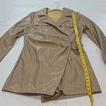 superdown Chantel Leather Romper in Nude Photo 16