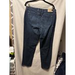 NWT L.L Bean Favorite Fit Boyfriend Jeans Straight Leg Size 12R Dark Wash Blue Photo 3
