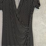 Norma Kamali Womens Polka Dot Baby Dot Faux Wrap Dress Size Large Y2K Whimsical Photo 3