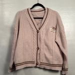 The Tortured Poets Department Cardigan TTPD Brown Women's Large Tan Photo 0