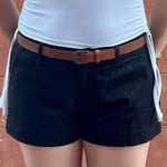 Black shorts with brown belt Photo 1