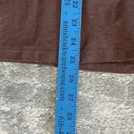 Texture Clothing Skirt Womens Small Brown Hemp Cotton USA Stretch Midi Knee Photo 5