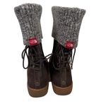 The North Face  Alana Mid Women's Brown Suede Knit Cuff Lace Up Boots Size 7 NEW Photo 3