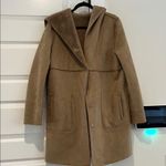 Beautiful fo fur Tan Hooded Coat Size 6 Photo 0