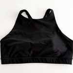 Lululemon [] Black High Neck Energy Sports Bra Strappy Back Workout Top Size 12 Photo 6