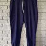 FIGS Zamora Jogger Scrub Pants Navy Blue Size XL Photo 3