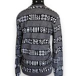 H&M Divided Womens Sweatshirt Size XS Black White Gray Tribal Print Soft Photo 2