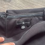 Betsy and Adam  Black Asymmetrical Ruffled Maxi Dress Strapless Women’s Gown Ruffle Photo 6