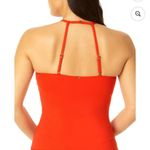 Anne cole NWT  High Neck Tankini Swim Top Spice Red Women’s Size M Photo 1