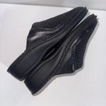 La Plume Italian Leather Black Woven Minimalist Clogs Mules US 7.5 Photo 9
