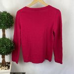 J.Crew Pink Teddie Long Sleeve Crew Neck Sweater M Photo 1