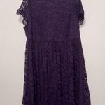 Torrid  -  DEEP PURPLE HIGH NECK SHORT SLEEVE LACE woman DRESS plus SIZE 16 Photo 2