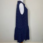 Gap  Blue Diamond Print Sleeveless Shirt Dress Sz Small Photo 3