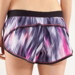 Lululemon Run Roll Down Size 6 Short Mirage Deep Indigo Built -In Underwear Photo 4