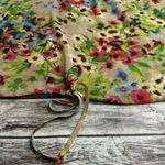 Old Navy Women's Floral Open Arm Cropped Blouse XS Extra Small Multicolor Sheer Photo 8