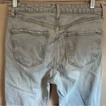ZARA  Light Wash High Rise Straight‎ Denim Jeans Photo 8