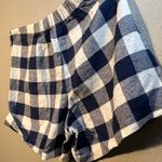 Old Navy High Waist Checkered Shorts - Blue and White SZ 6 Casual Loose Fitted Photo 1