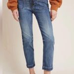 Pilcro and the Letterpress Utility High-Rise Slim Straight Button Fly Jeans Photo 0