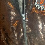 NFL NWT Women's The Wild Collective Cleveland Browns Sequin Ombre Jacket - Large Photo 7